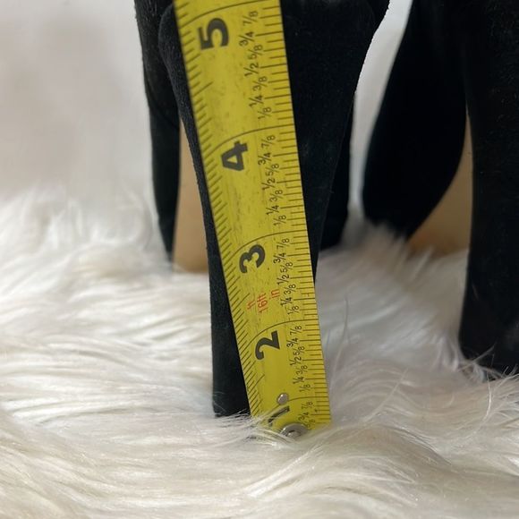 Michael Kors Suede Upper/ Leather lined Back Zip Platform Booties - Picture 4 of 7